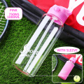 700ml Summer Borosilicate Glass Sports Water Bottle with Straw